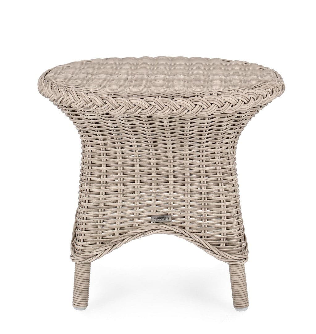 Tavolino "Jupiter New", struttura in alluminio, intreccio in fibra sintetica, da 55 cm in Tavoli standard Decor Space - Altamura, commercioVirtuoso.it