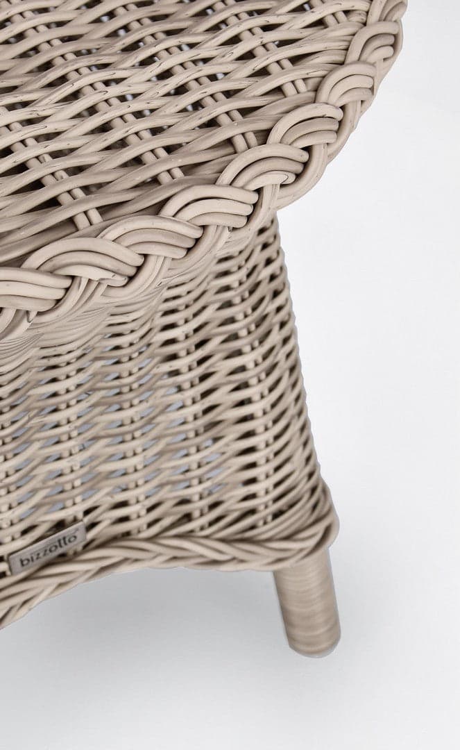 Tavolino "Jupiter New", struttura in alluminio, intreccio in fibra sintetica, da 55 cm in Tavoli standard Decor Space - Altamura, commercioVirtuoso.it