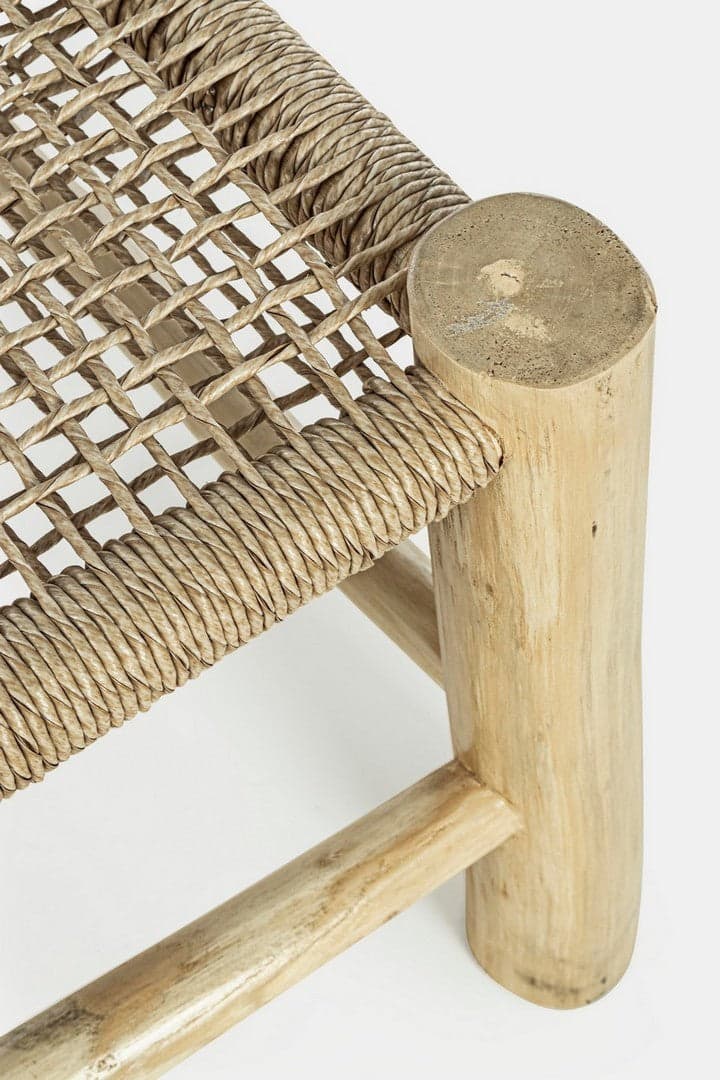 Tavolino "Lampok" con struttura in rami di Teak, per esterno, da 80 x 60 cm in Tavoli standard Decor Space - Altamura, commercioVirtuoso.it