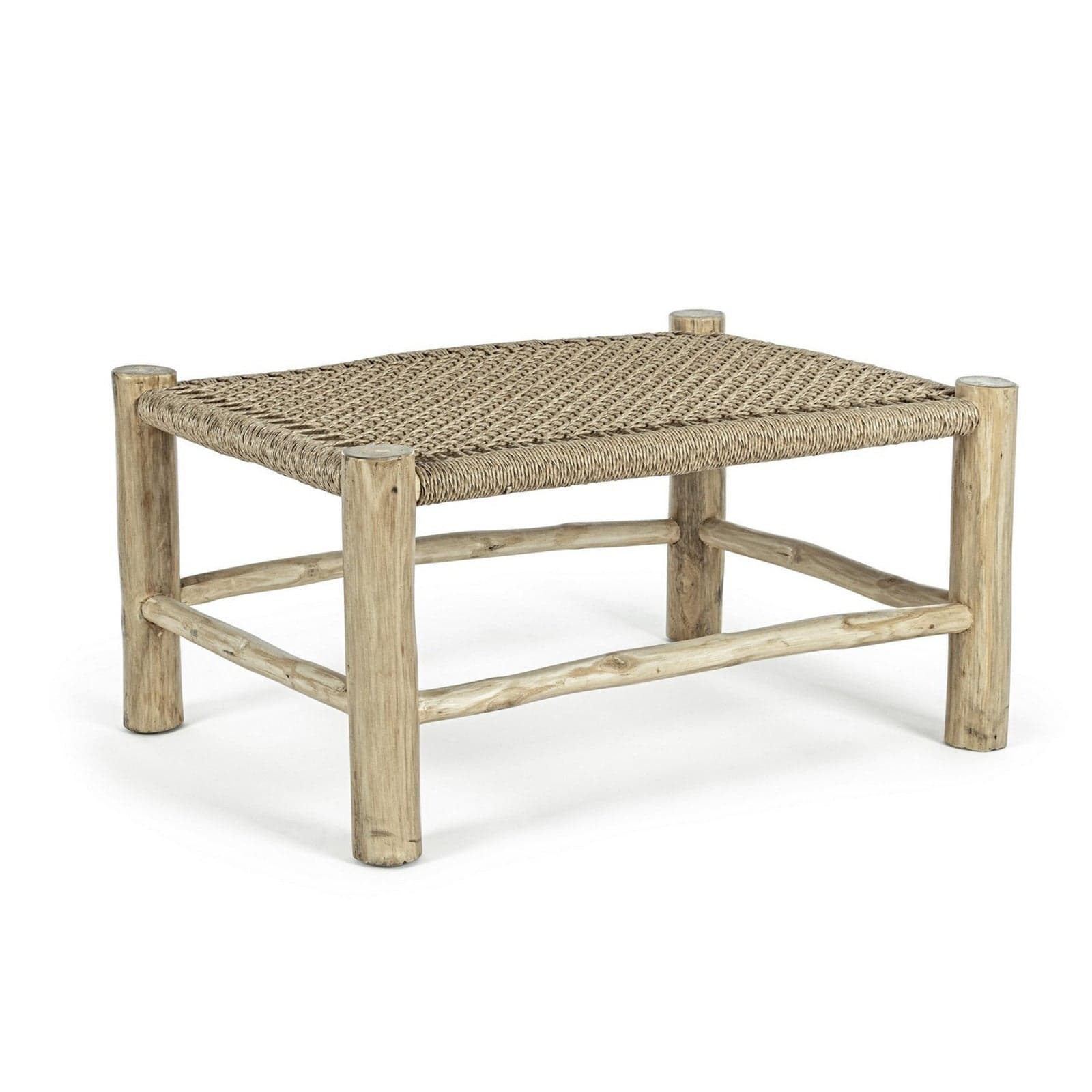 Tavolino "Lampok" con struttura in rami di Teak, per esterno, da 80 x 60 cm in Tavoli standard Decor Space - Altamura, commercioVirtuoso.it