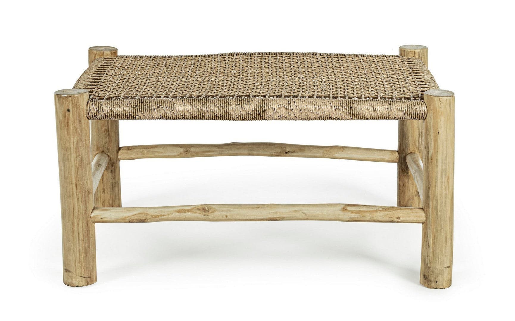 Tavolino "Lampok" con struttura in rami di Teak, per esterno, da 80 x 60 cm in Tavoli standard Decor Space - Altamura, commercioVirtuoso.it