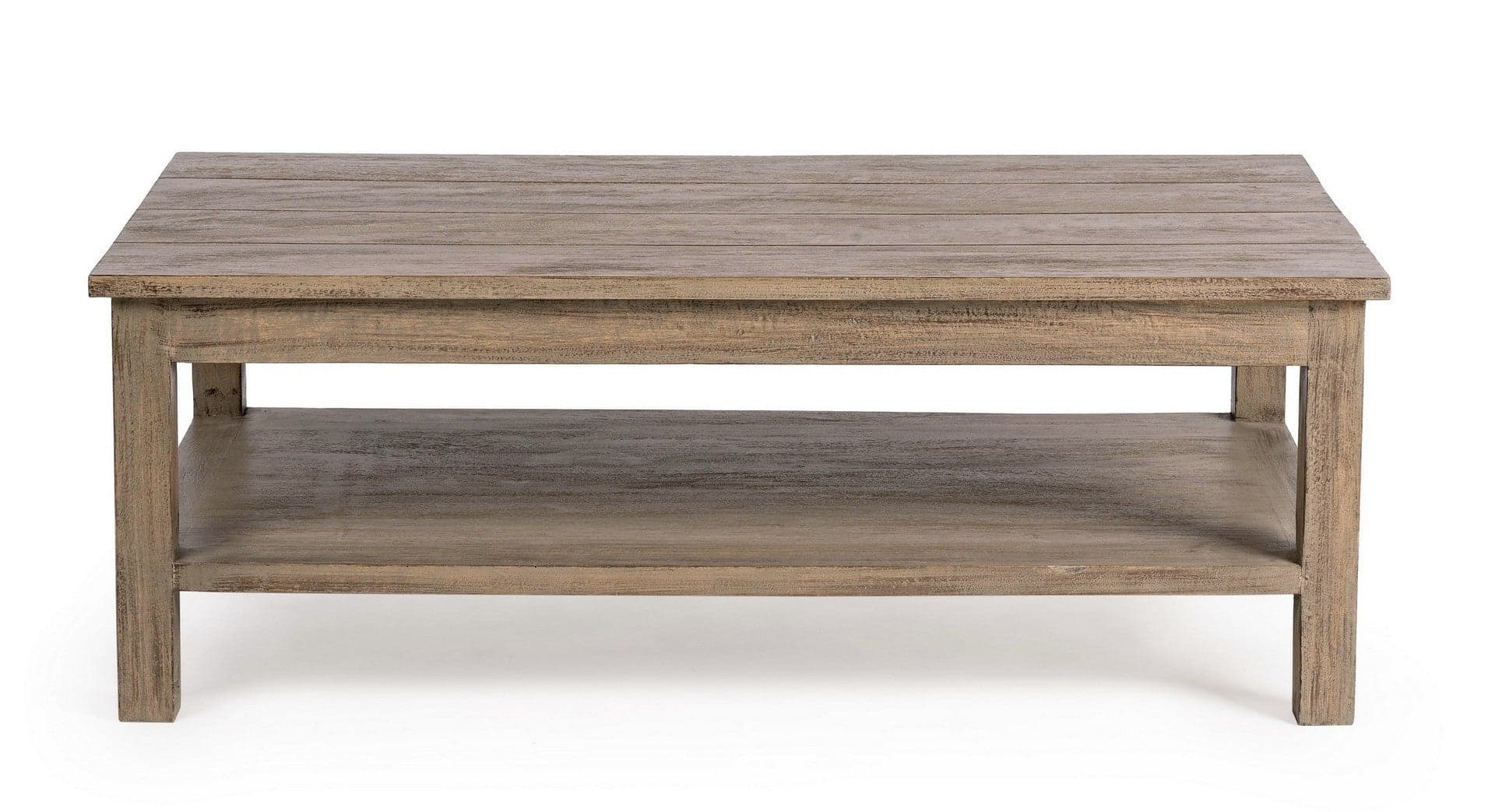 Tavolino rettangolare "Brasilia" con due ripiani, struttura in legno, per esterno, da 110 cm in Tavoli standard Decor Space - Altamura, commercioVirtuoso.it