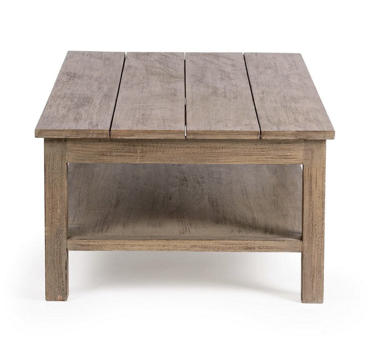 Tavolino rettangolare "Brasilia" con due ripiani, struttura in legno, per esterno, da 110 cm in Tavoli standard Decor Space - Altamura, commercioVirtuoso.it