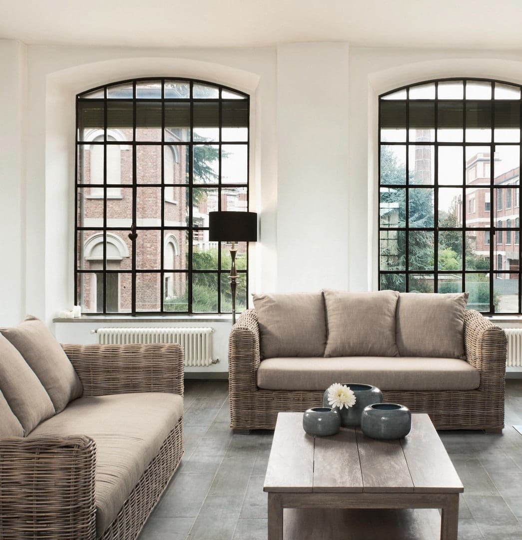 Tavolino rettangolare "Brasilia" con due ripiani, struttura in legno, per esterno, da 110 cm in Tavoli standard Decor Space - Altamura, commercioVirtuoso.it