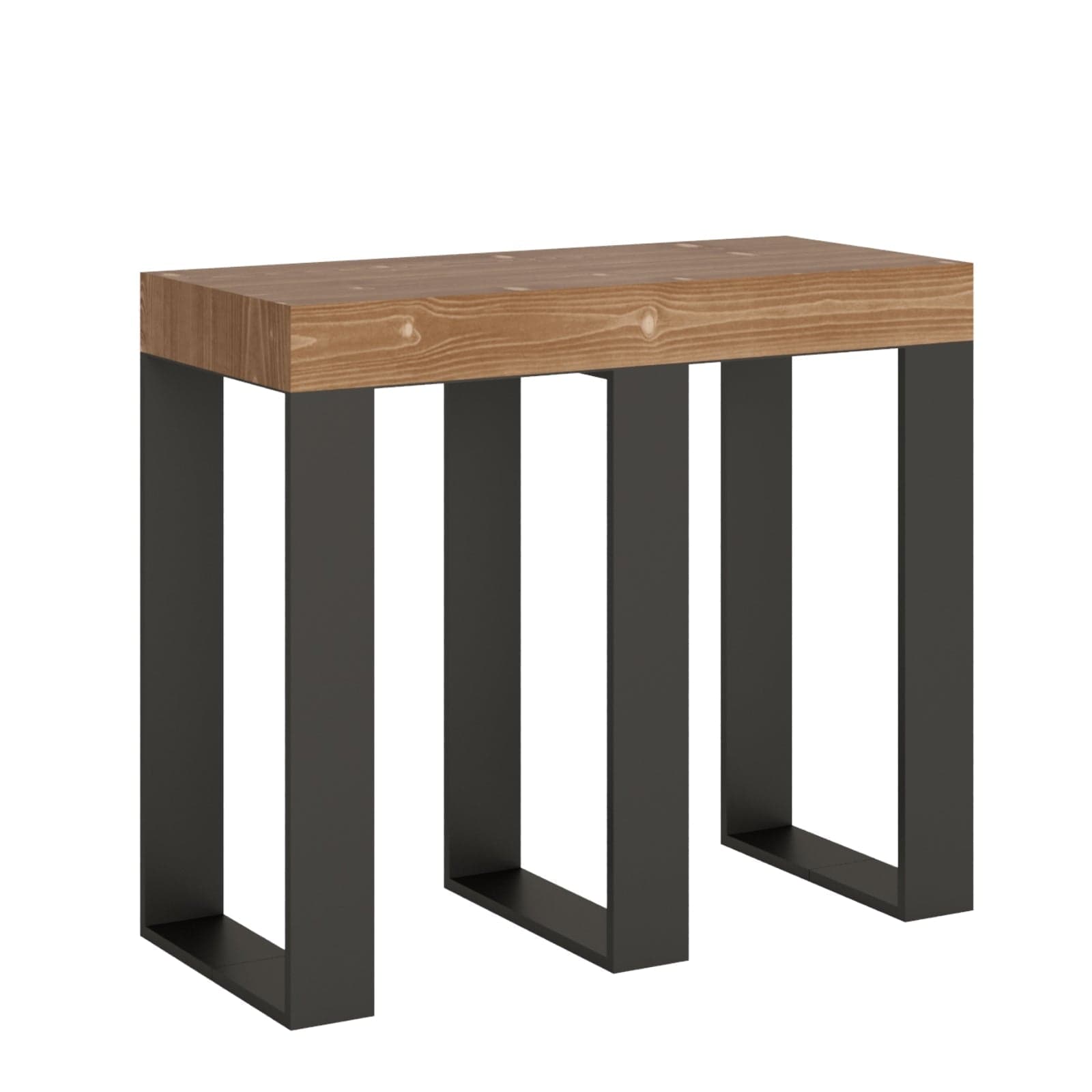 Tavolo consolle "Bari" allungabile in legno per sala da pranzo in Credenze Decor Space - Altamura, commercioVirtuoso.it