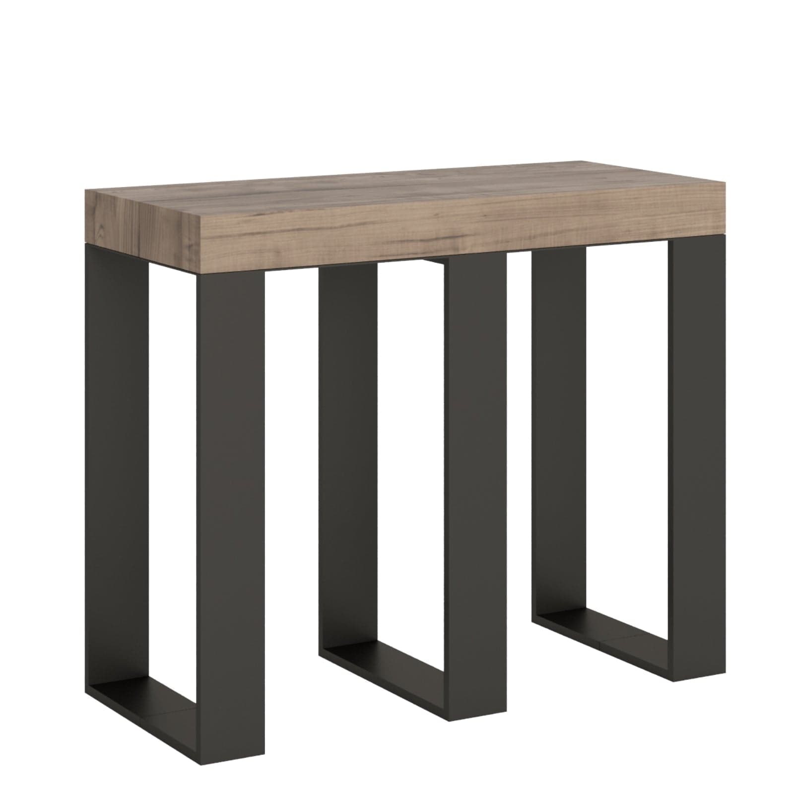 Tavolo consolle "Bari" allungabile in legno per sala da pranzo in Credenze Decor Space - Altamura, commercioVirtuoso.it