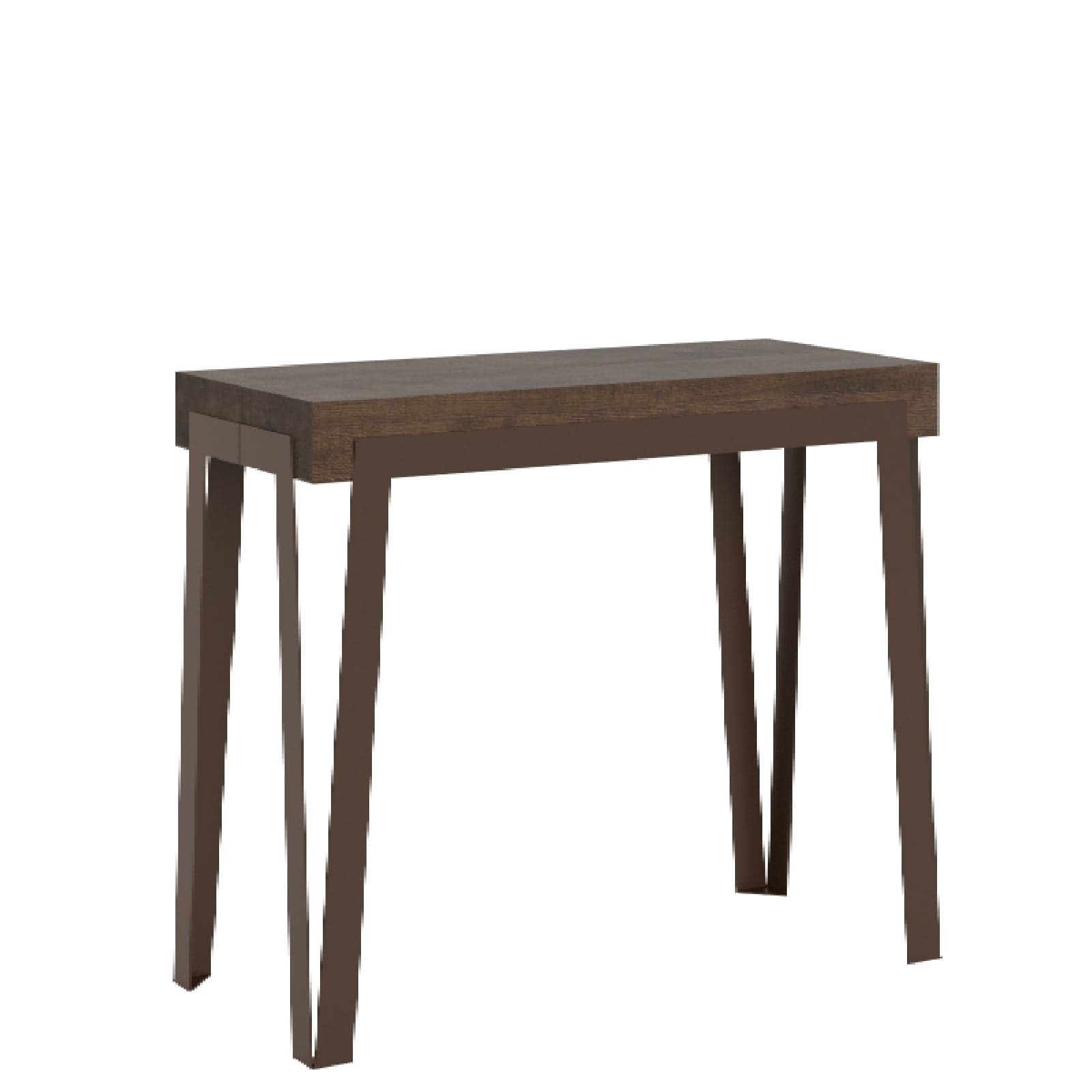 Tavolo consolle "Firenze" allungabile in legno per sala da pranzo in Credenze Decor Space - Altamura, commercioVirtuoso.it