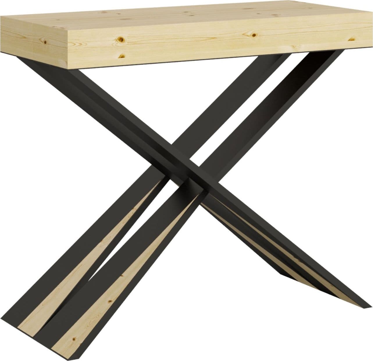 Tavolo consolle "Cagliari" allungabile in legno per sala da pranzo in Credenze Decor Space - Altamura, commercioVirtuoso.it