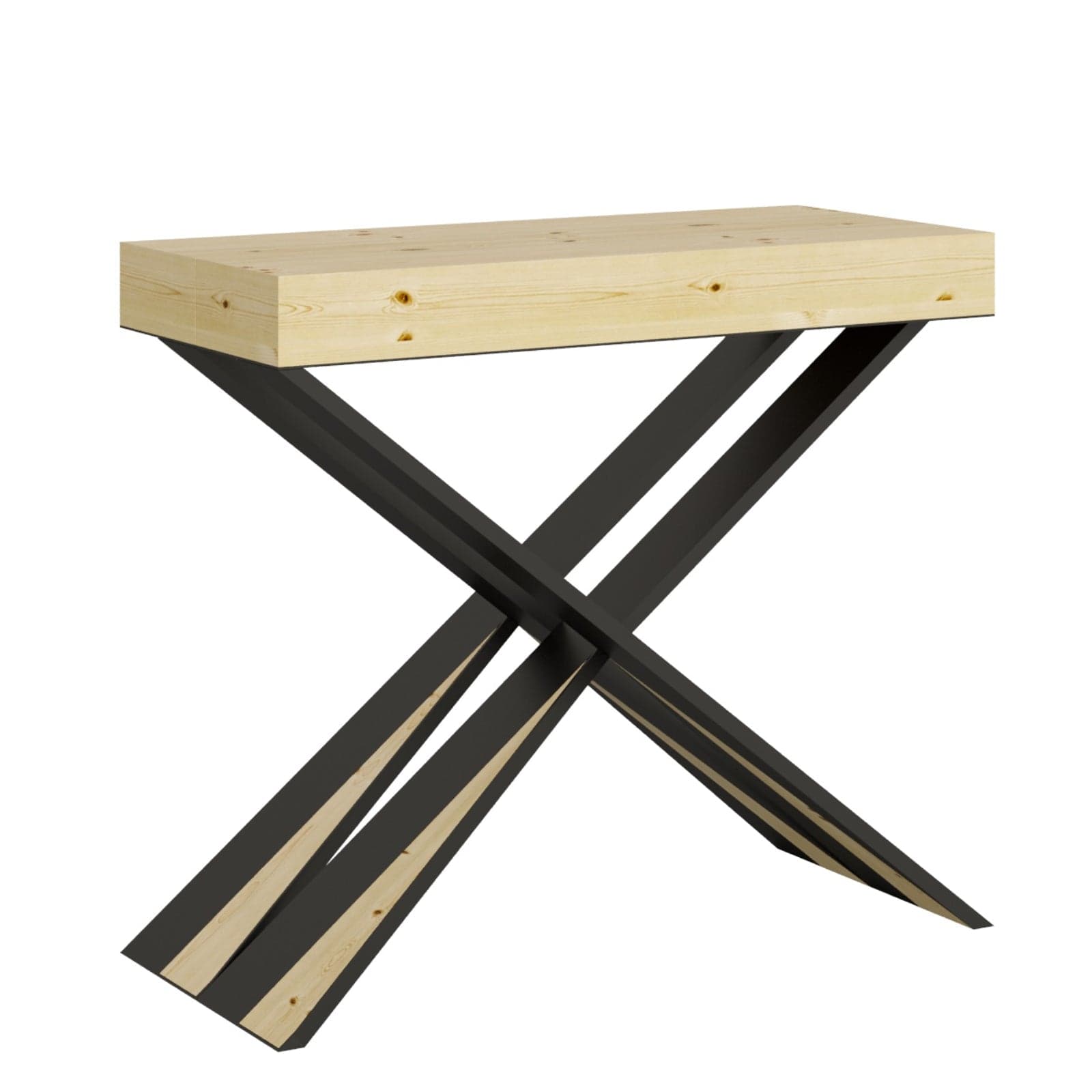 Tavolo consolle "Cagliari" allungabile in legno per sala da pranzo in Credenze Decor Space - Altamura, commercioVirtuoso.it