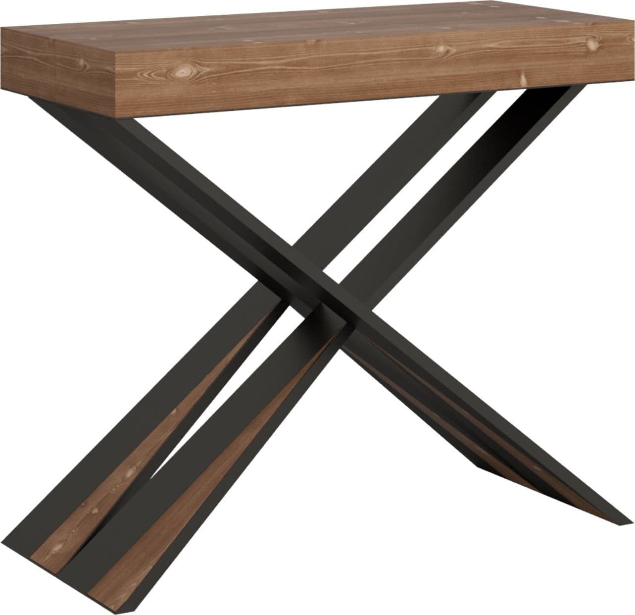 Tavolo consolle "Cagliari" allungabile in legno per sala da pranzo in Credenze Decor Space - Altamura, commercioVirtuoso.it