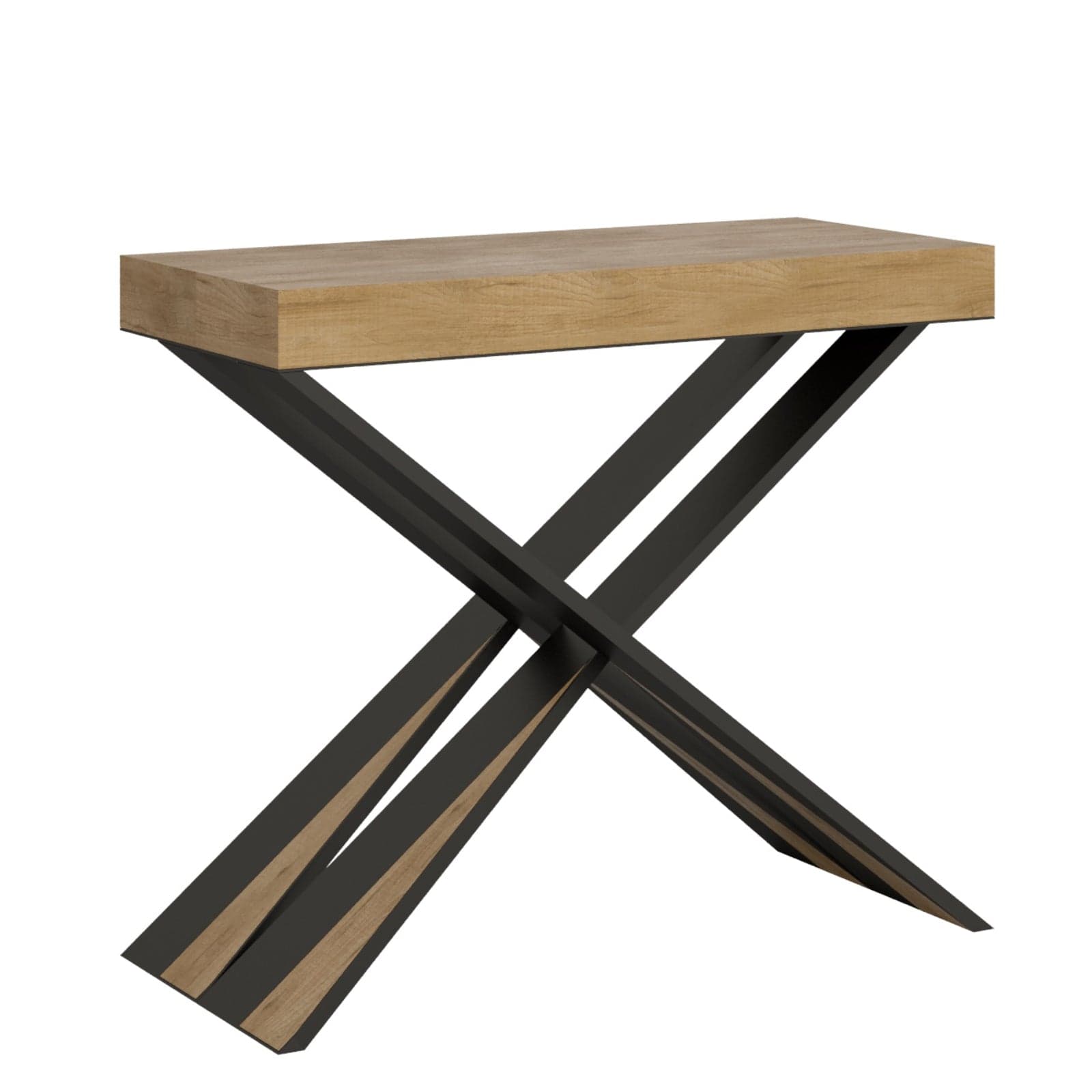 Tavolo consolle "Cagliari" allungabile in legno per sala da pranzo in Credenze Decor Space - Altamura, commercioVirtuoso.it