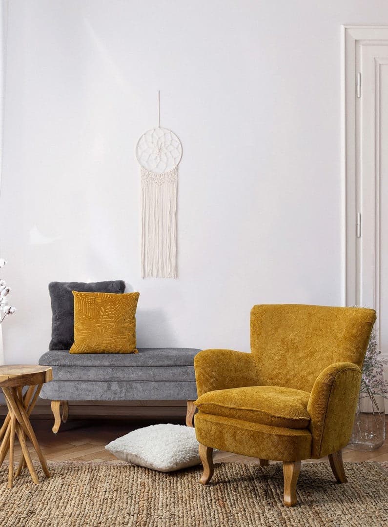 Panca Contenitore "Chenille" per interno, con Struttura In Legno Di Pino E Compensato, da 102x41x49h cm Casa e cucina/Arredamento/Ingresso/Panche contenitore Decor Space - Altamura, Commerciovirtuoso.it