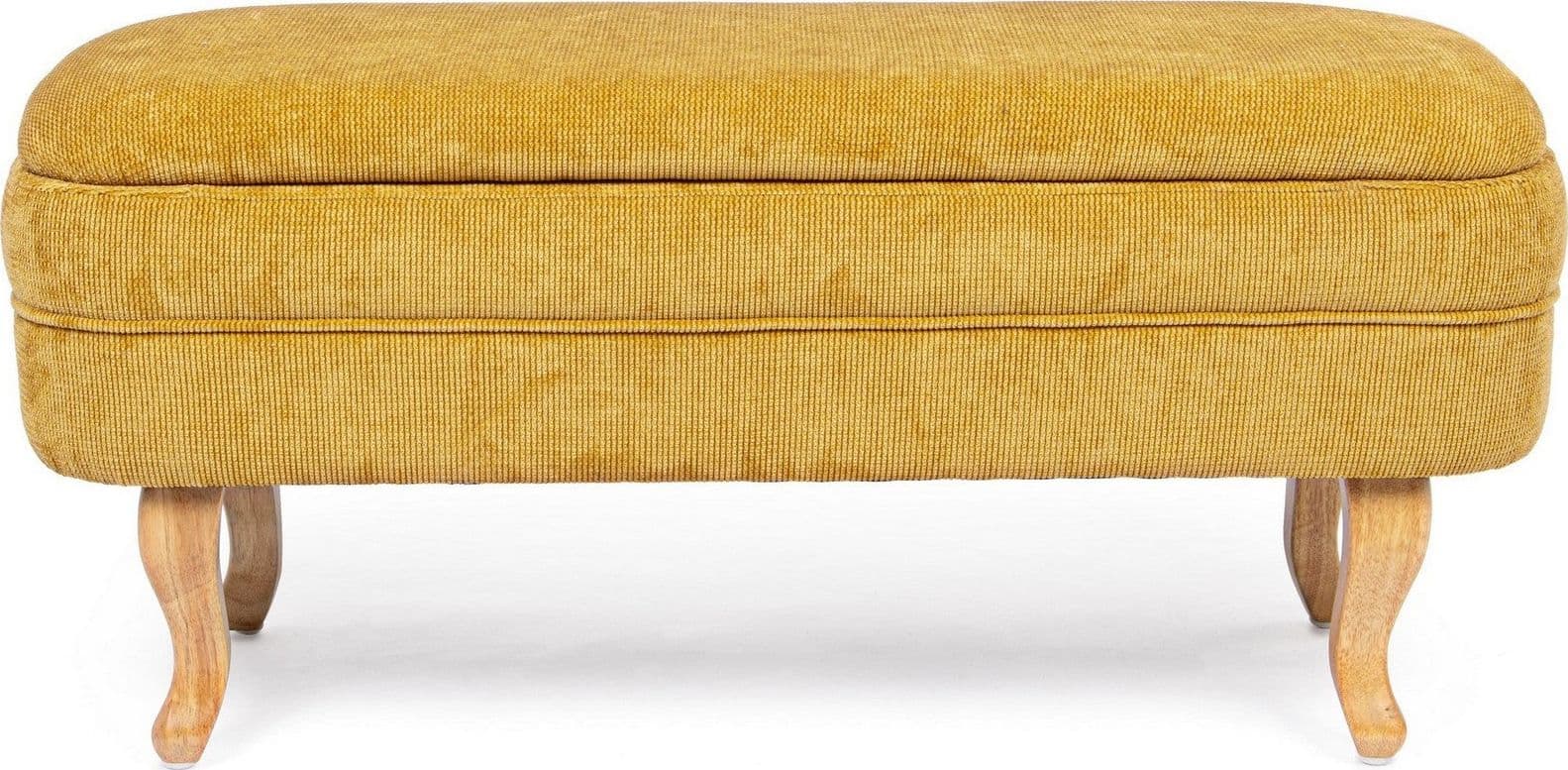 Panca Contenitore "Chenille" per interno, con Struttura In Legno Di Pino e Compensato, da 102x41x49h cm - 31