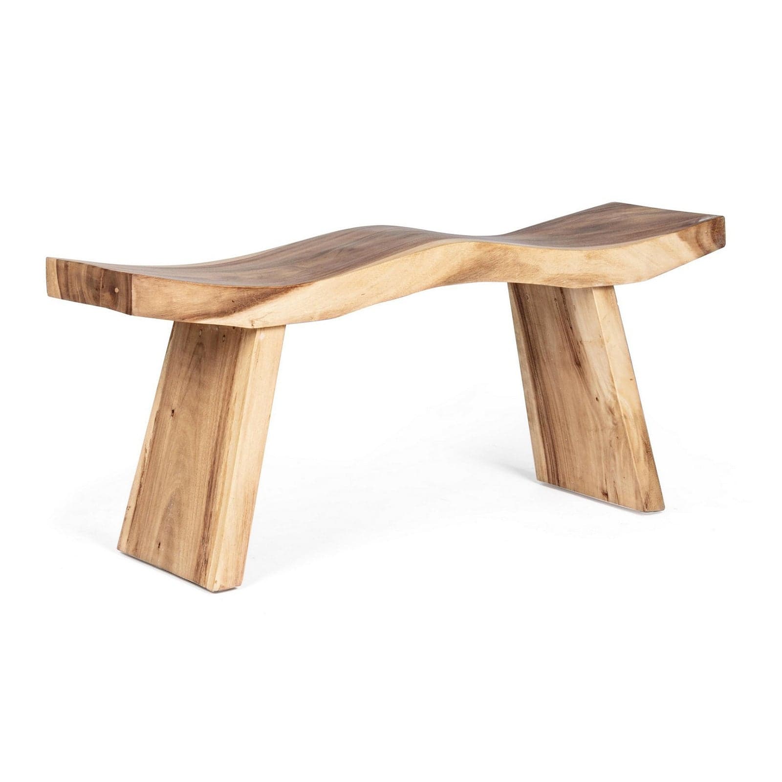 Panchetta "Welle" per interno, con Legno Di Suar Massiccio Con Finitura A Base Di Nitrocellulosa, da 115x30x45h cm in Panche contenitore Decor Space - Altamura, commercioVirtuoso.it