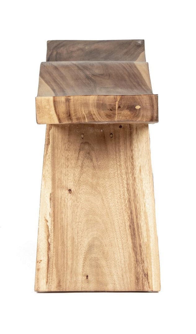 Panchetta "Welle" per interno, con Legno Di Suar Massiccio Con Finitura A Base Di Nitrocellulosa, da 115x30x45h cm in Panche contenitore Decor Space - Altamura, commercioVirtuoso.it