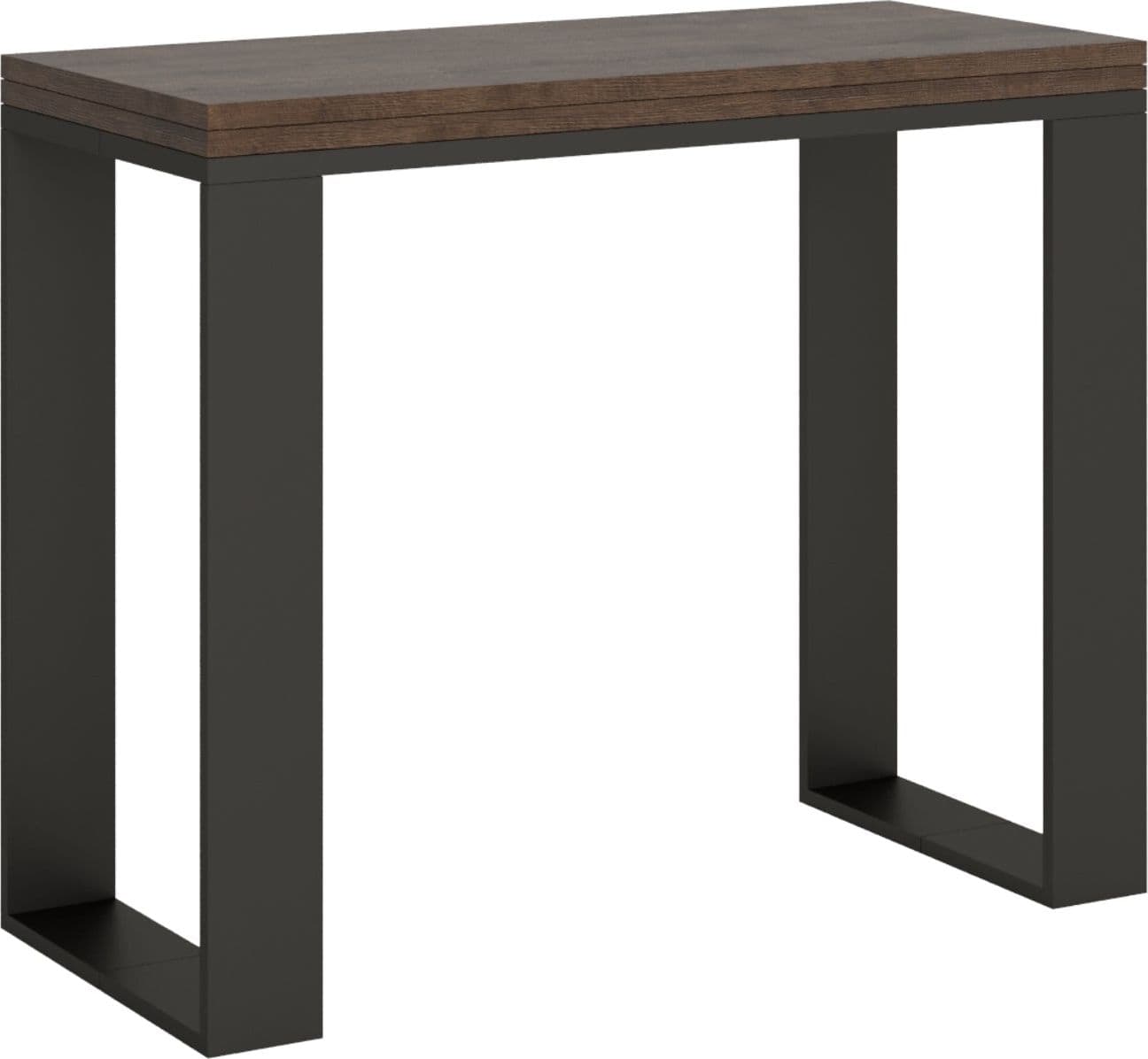 Tavolo consolle "Verona" allungabile in legno per sala da pranzo – Noce – Itamoby – moderno