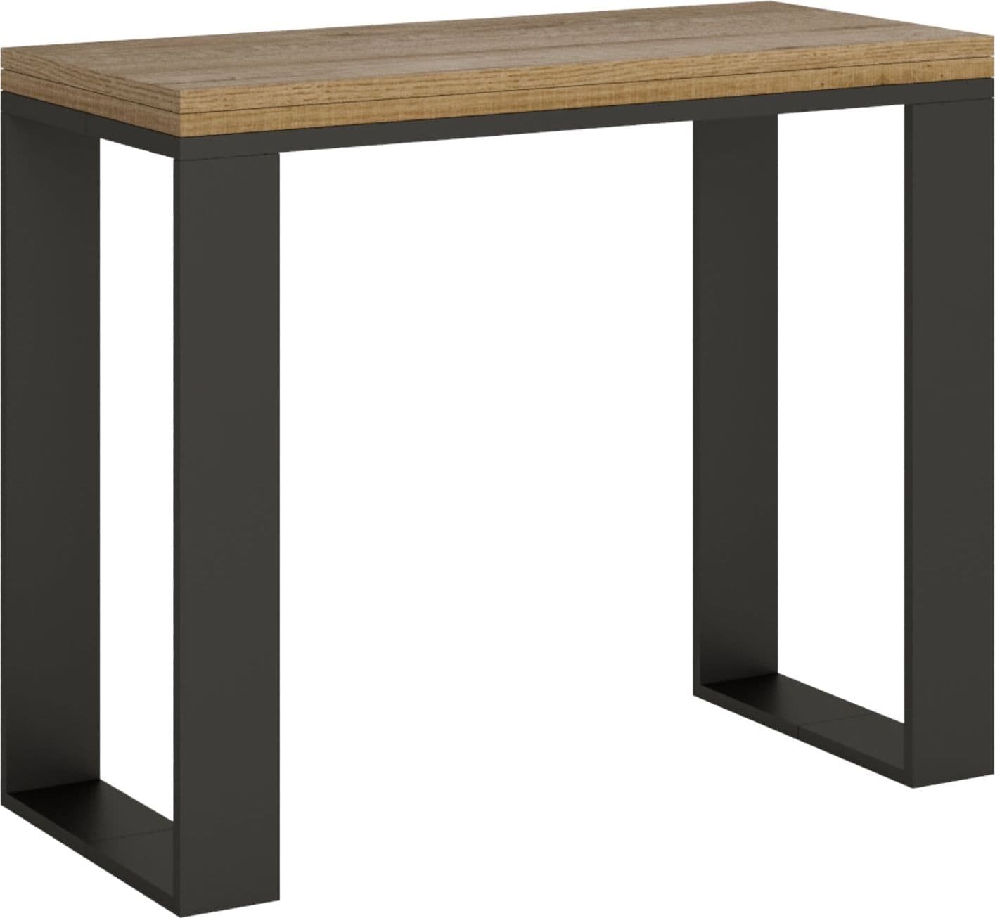 Tavolo consolle "Verona" allungabile in legno per sala da pranzo - 7