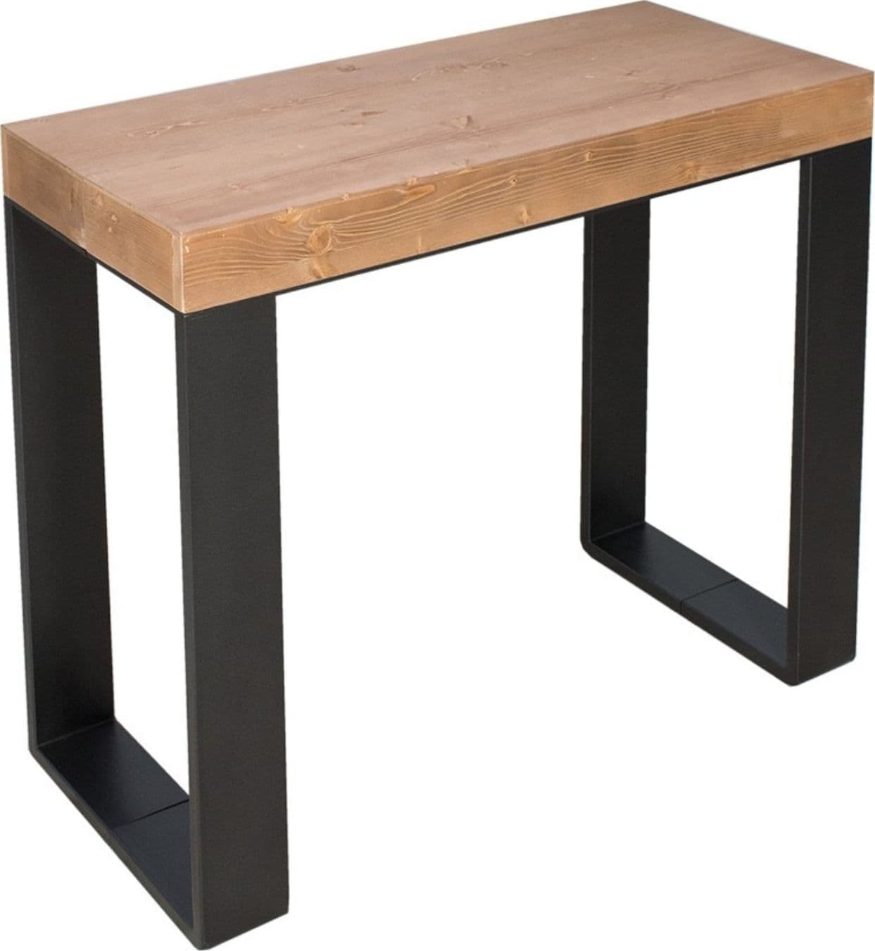 Tavolo consolle "Genova" allungabile in legno per sala da pranzo – Allungabile fino a 196 cm, Classic, Abete Tinto – Itamoby