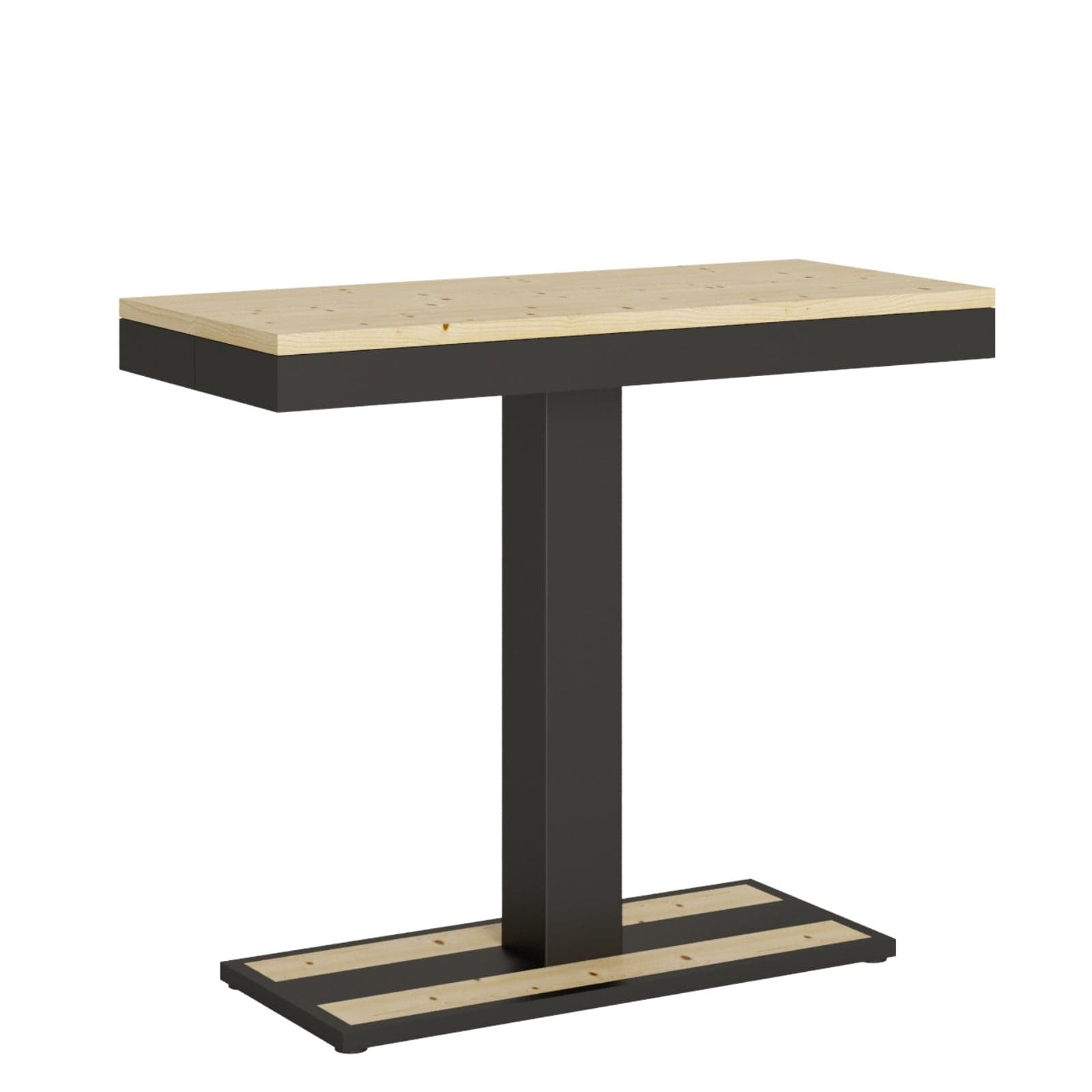Tavolo consolle "Reggio Calabria" allungabile in legno per sala da pranzo in Credenze Decor Space - Altamura, commercioVirtuoso.it
