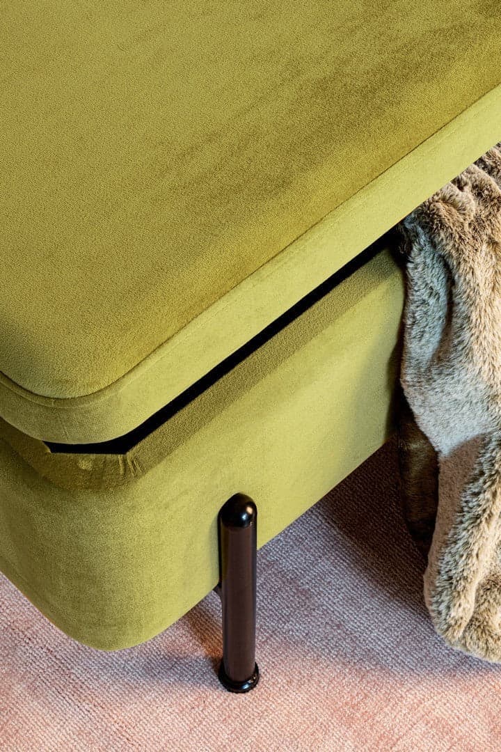 Panca Contenitore "Irina" per interno, con Struttura In Mdf E Compensato, da 110x42x42h cm - 24