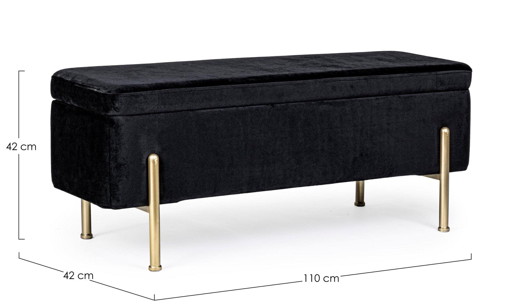 Panca Contenitore "Irina" per interno, con Struttura In Mdf E Compensato, da 110x42x42h cm in Panche contenitore Decor Space - Altamura, commercioVirtuoso.it