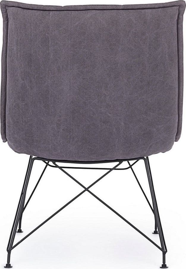 Poltrona "Mina" per interno, Gambe In Acciaio Verniciato A Polvere Epossidica 54 x 71 x 77h cm Casa e cucina/Arredamento/Soggiorno/Poltrone e sedie/Poltrone Decor Space - Altamura, Commerciovirtuoso.it