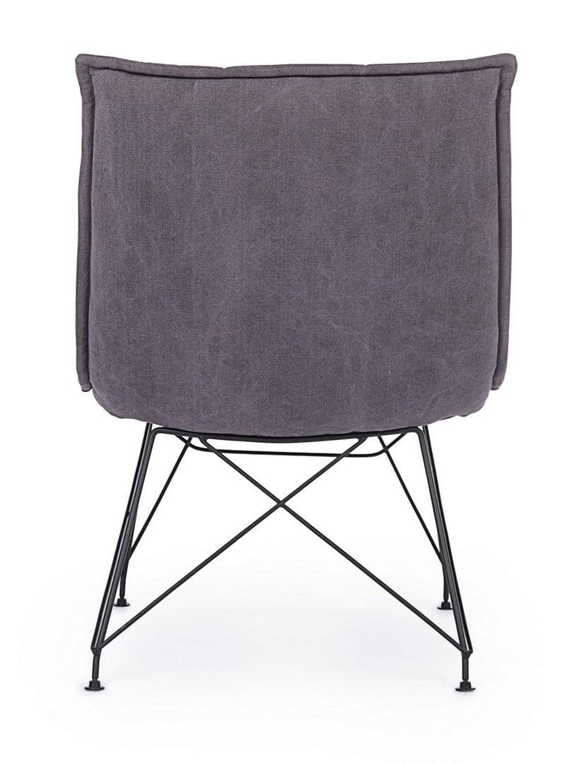 Poltrona "Mina" per interno, Gambe In Acciaio Verniciato A Polvere Epossidica 54 x 71 x 77h cm Casa e cucina/Arredamento/Soggiorno/Poltrone e sedie/Poltrone Decor Space - Altamura, Commerciovirtuoso.it
