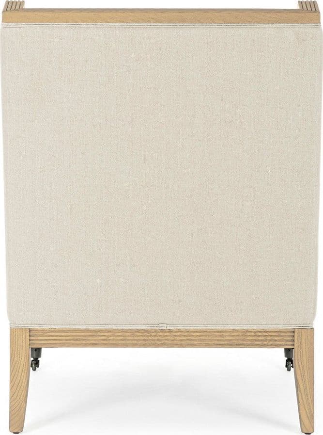 Poltrona "Marlin" per interno, Struttura In Legno Di Frassino, Rivestimento 100% Lino 75.5 x 88 x 98.5h cm Casa e cucina/Arredamento/Soggiorno/Poltrone e sedie/Poltrone Decor Space - Altamura, Commerciovirtuoso.it