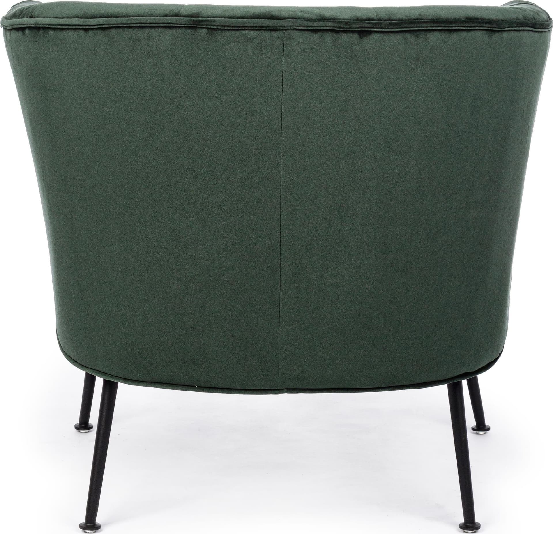Poltrona "Odilon" in velluto Verde con piedi nero anticato arredamento per salotto moderno Casa e cucina/Arredamento/Soggiorno/Poltrone e sedie/Poltrone Decor Space - Altamura, Commerciovirtuoso.it
