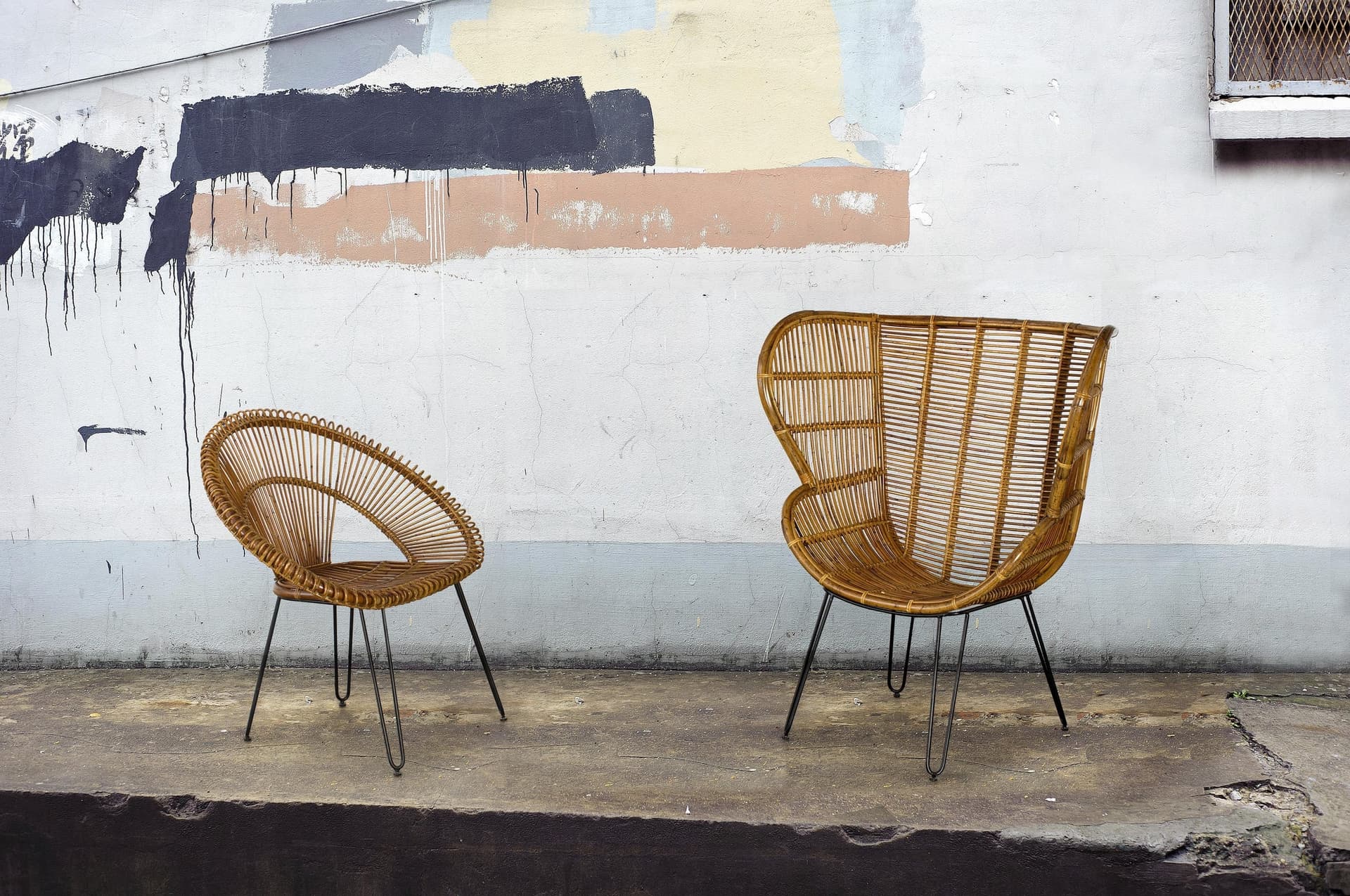 Poltrona "Estefan" per interno, Seduta In Rattan Ed Intreccio In Kubu 100 x 75 x 118h cm - 7