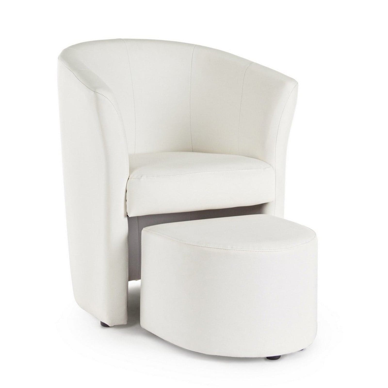 Poltrona "Rita" per interno, Struttura In Legno Di Pino E Compensato, Rivestimento In Similpelle 94% Pvc 6% Poliuretano 64,5 x 59,5 x 78h cm - 50