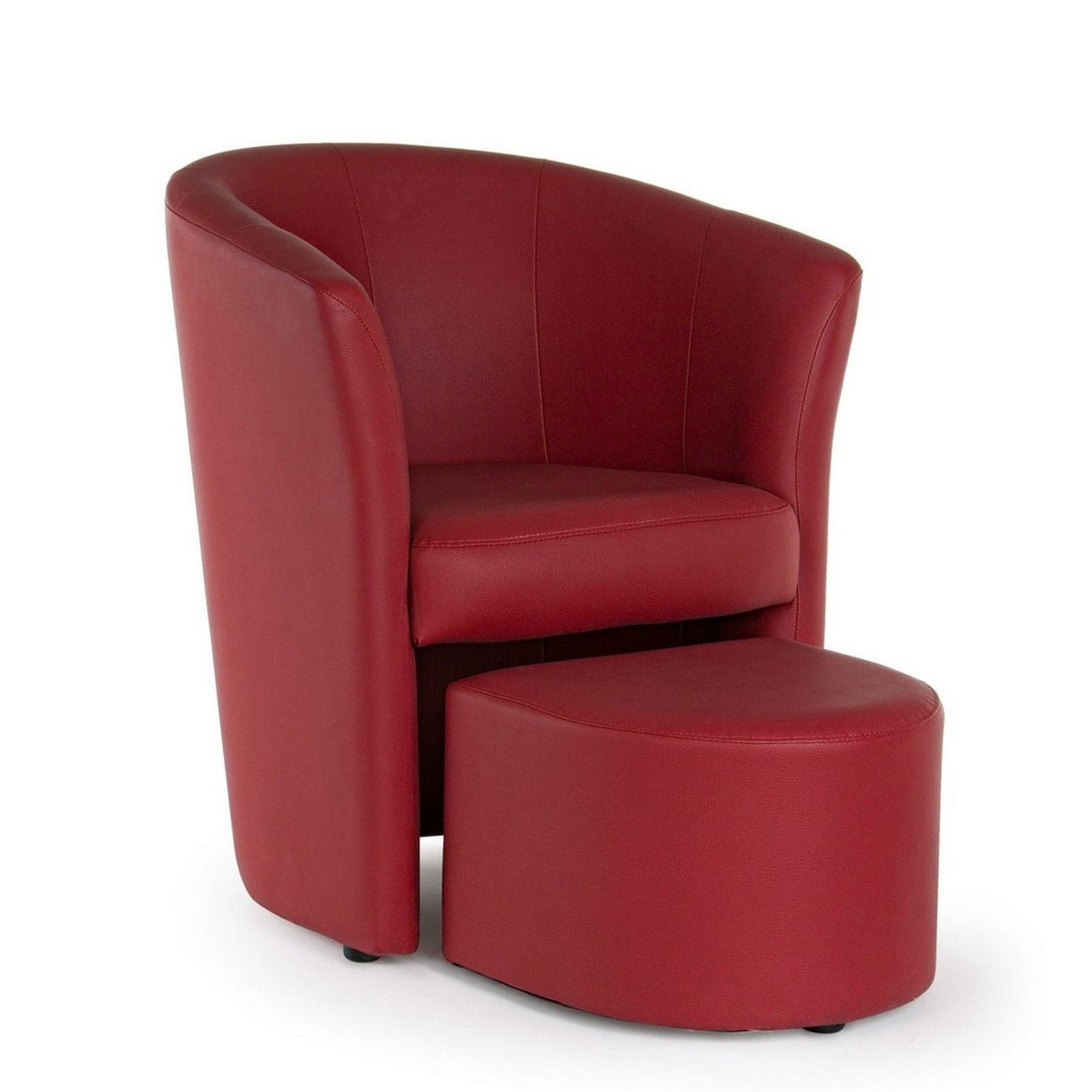 Poltrona "Rita" per interno, Struttura In Legno Di Pino E Compensato, Rivestimento In Similpelle 94% Pvc 6% Poliuretano 64,5 x 59,5 x 78h cm - 52