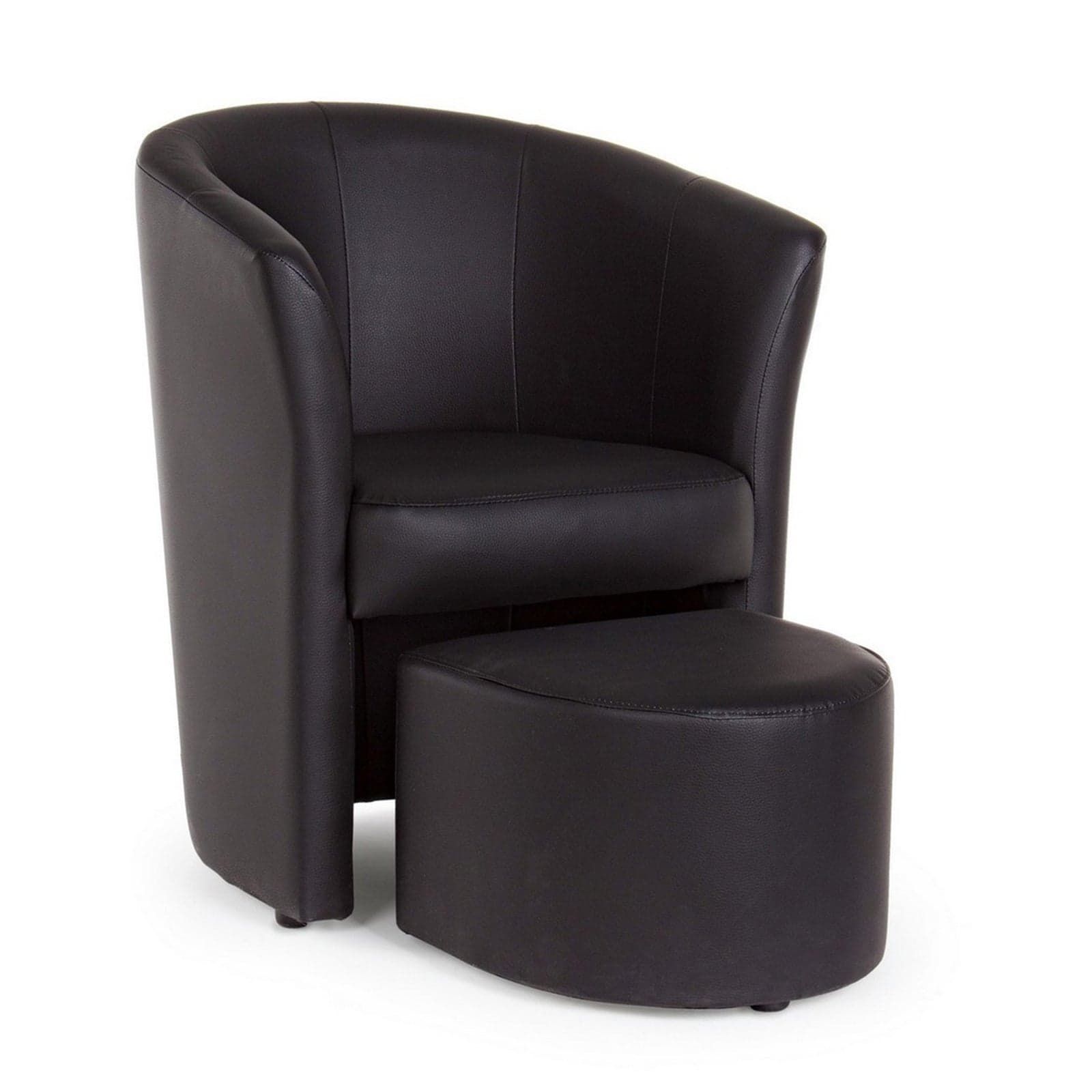 Poltrona "Rita" per interno, Struttura In Legno Di Pino E Compensato, Rivestimento In Similpelle 94% Pvc 6% Poliuretano 64,5 x 59,5 x 78h cm - 49