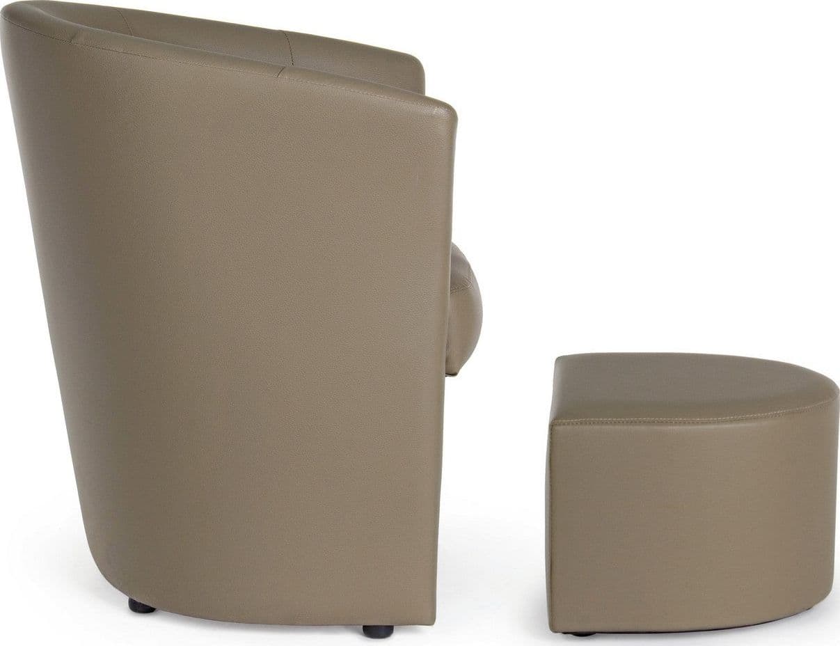 Poltrona "Rita" per interno, Struttura In Legno Di Pino E Compensato, Rivestimento In Similpelle 94% Pvc 6% Poliuretano 64,5 x 59,5 x 78h cm - 32