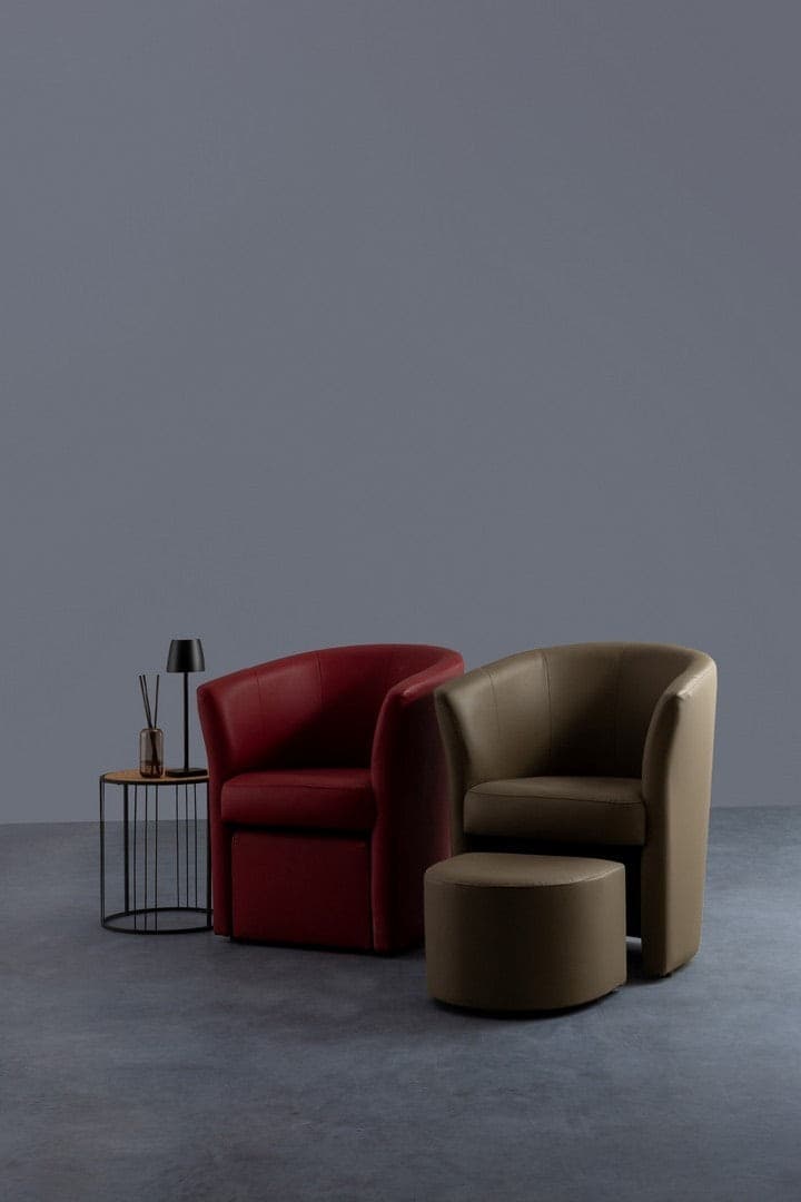 Poltrona "Rita" per interno, Struttura In Legno Di Pino E Compensato, Rivestimento In Similpelle 94% Pvc 6% Poliuretano 64,5 x 59,5 x 78h cm - 36