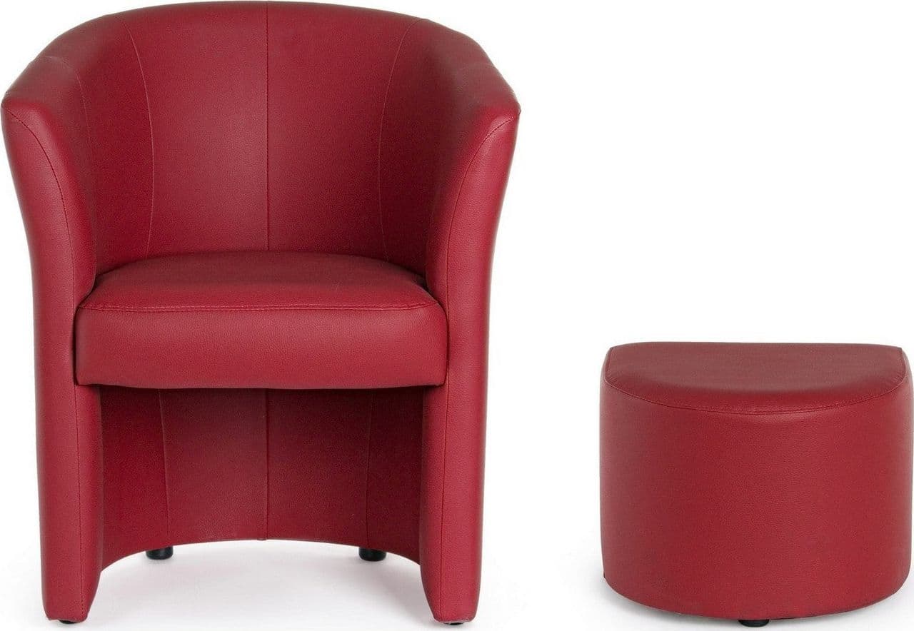 Poltrona "Rita" per interno, Struttura In Legno Di Pino E Compensato, Rivestimento In Similpelle 94% Pvc 6% Poliuretano 64,5 x 59,5 x 78h cm - 40