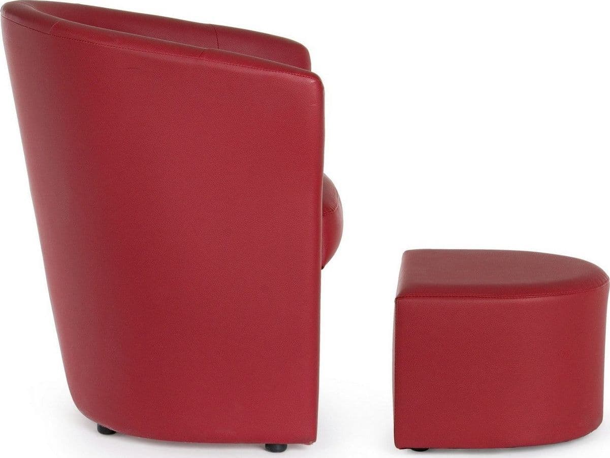 Poltrona "Rita" per interno, Struttura In Legno Di Pino E Compensato, Rivestimento In Similpelle 94% Pvc 6% Poliuretano 64,5 x 59,5 x 78h cm - 42