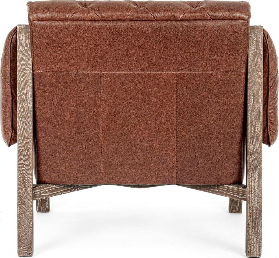 Poltrona "Raymond" per interno, Struttura E Schienale In Legno Di Frassino, Rivestimento (Non Sfoderabile) In Similpelle 83 x 85 x 85h cm - 22