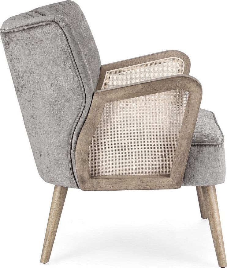 Poltrona "Virna" per interno, Struttura In Legno Di Pino E Compensato 64 x 71 x 79h cm in Poltrone Decor Space - Altamura, commercioVirtuoso.it