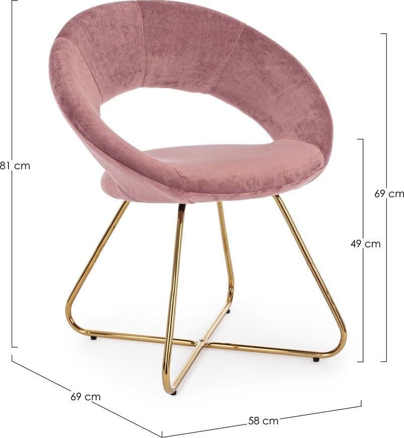 Poltrona "Vanity" per interno, Struttura Seduta E Schienale In Compensato 58 x 69 x 81h cm in Poltrone Decor Space - Altamura, commercioVirtuoso.it