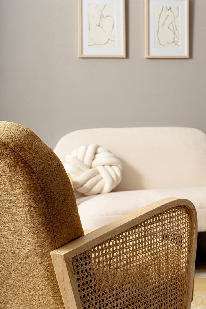 Poltrona "Dalida" per interno, Struttura In Legno Di Pino E Compensato 65 x 74 x 81h cm in Poltrone Decor Space - Altamura, commercioVirtuoso.it