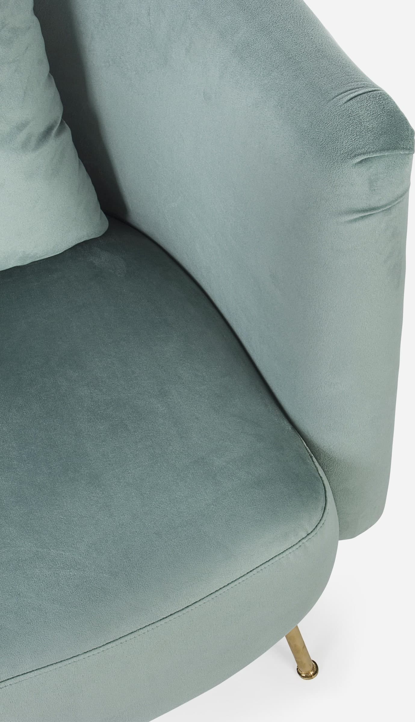 Poltrona "Tenbury" in velluto Tiffany tipo Chester h 80 cm arredamento per salotto moderno in Poltrone Decor Space - Altamura, commercioVirtuoso.it