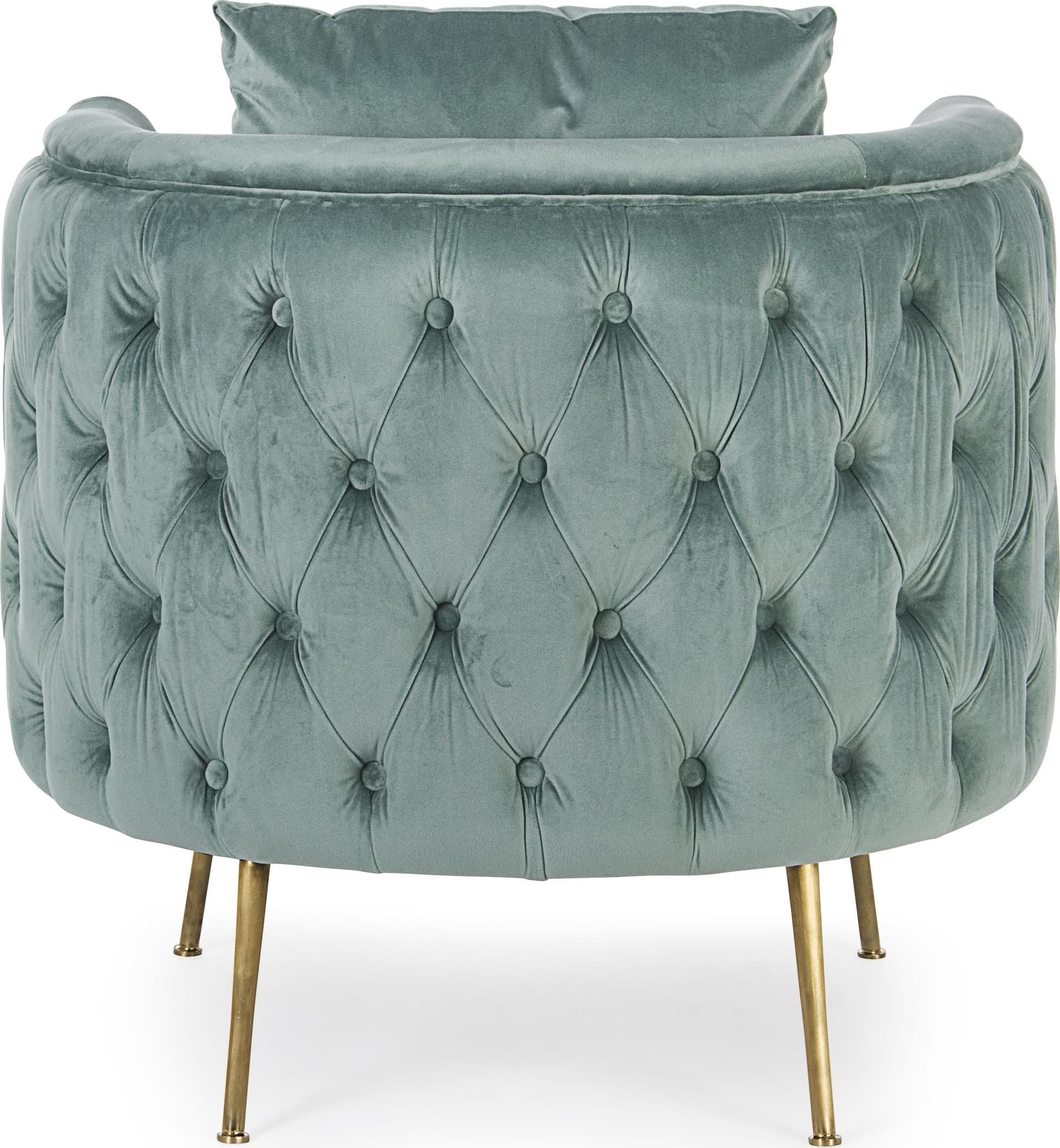 Poltrona "Tenbury" in velluto Tiffany tipo Chester h 80 cm arredamento per salotto moderno Casa e cucina/Arredamento/Soggiorno/Poltrone e sedie/Poltrone Decor Space - Altamura, Commerciovirtuoso.it