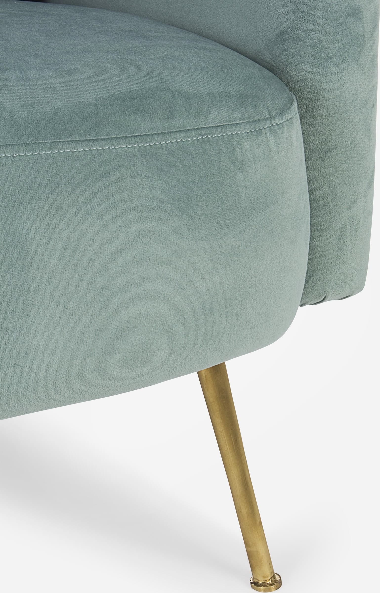 Poltrona "Tenbury" in velluto Tiffany tipo Chester h 80 cm arredamento per salotto moderno Casa e cucina/Arredamento/Soggiorno/Poltrone e sedie/Poltrone Decor Space - Altamura, Commerciovirtuoso.it
