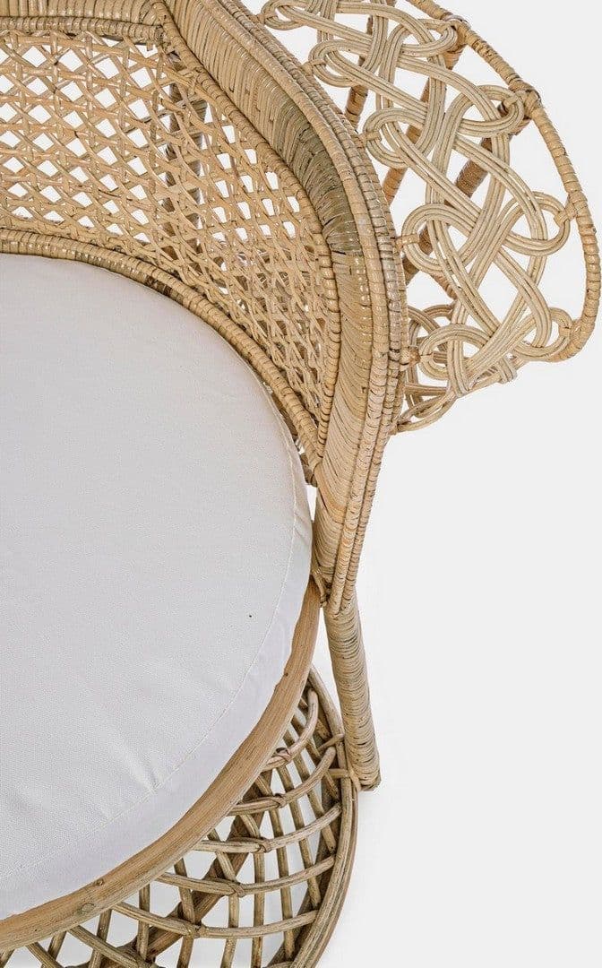 Poltrona "Peacock" per da interno, ed esterno, Intreccio In Midollino 106 x 71 x h 148 cm in Poltrone Decor Space - Altamura, commercioVirtuoso.it