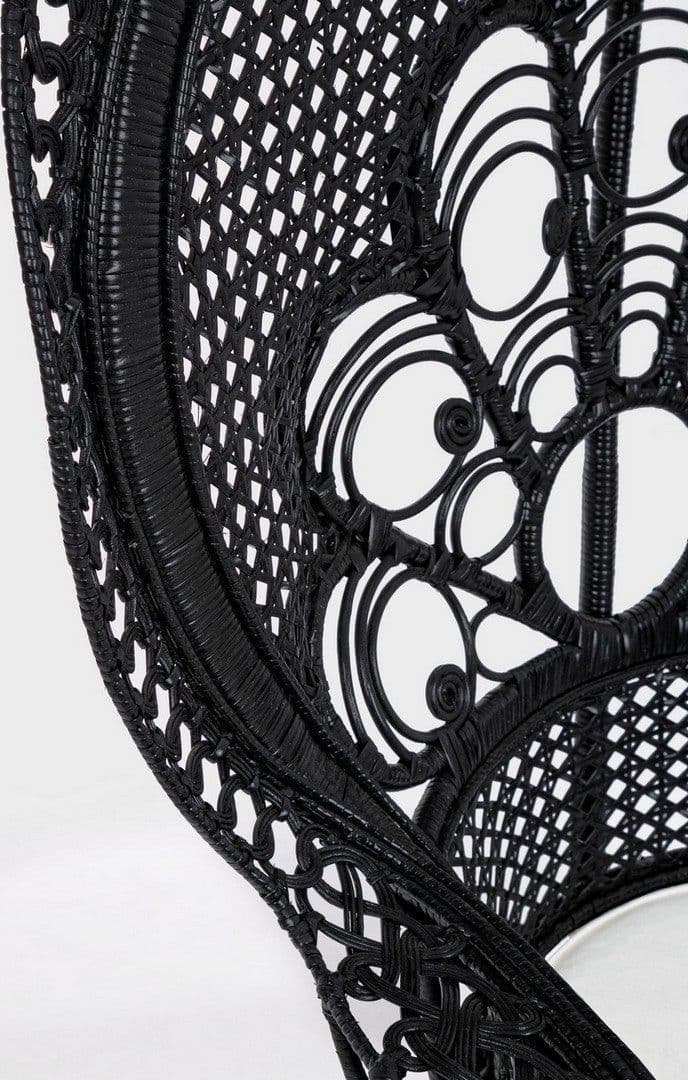 Poltrona "Peacock" per da interno, ed esterno, Intreccio In Midollino 106 x 71 x h 148 cm - 22
