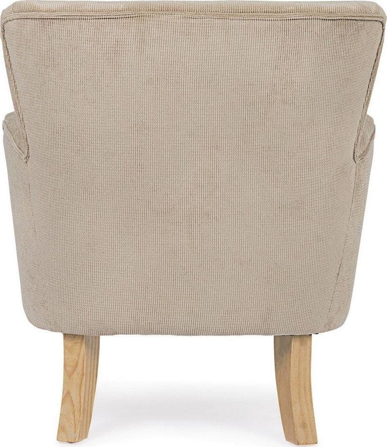 Poltrona "Orlins" per interno, Struttura In Legno Di Pino E Compensato, Rivestimento In Poliestere Effetto Boucle', Capitonne' 71.5 x 72.5 x 79h cm in Poltrone Decor Space - Altamura, commercioVirtuoso.it