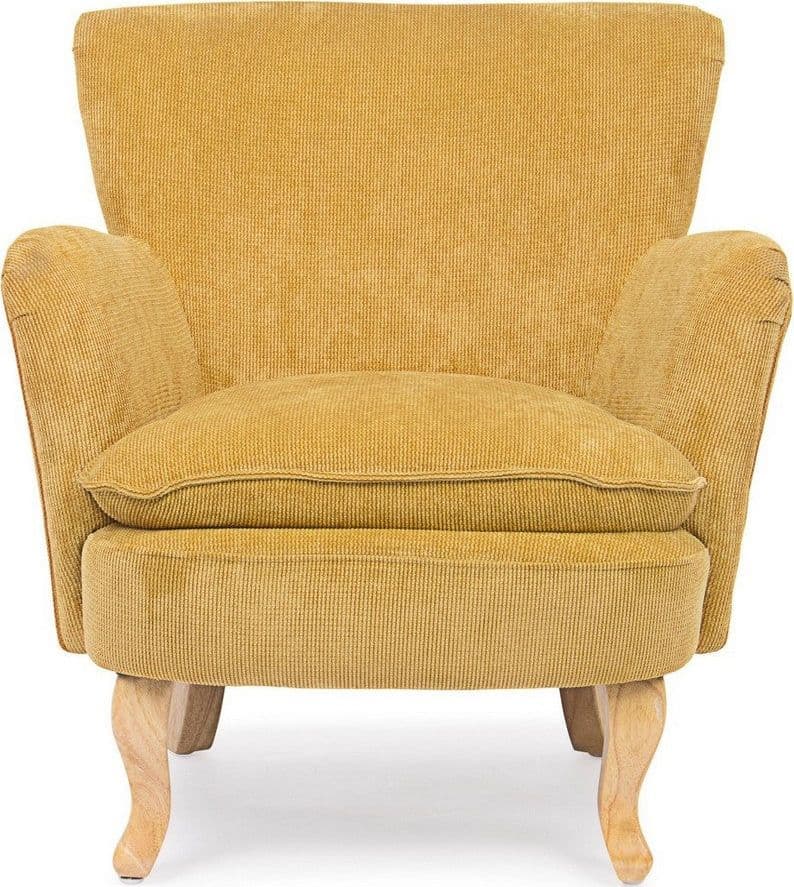 Poltrona "Orlins" per interno, Struttura In Legno Di Pino E Compensato, Rivestimento In Poliestere Effetto Boucle', Capitonne' 71.5 x 72.5 x 79h cm - 38
