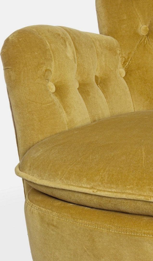 Poltrona "Orlins" per interno, Struttura In Legno Di Pino, Rivestimento In Cotone Trapuntato, Effetto Velluto Capitonne' 71.5 x 72.5 x 79h cm in Poltrone Decor Space - Altamura, commercioVirtuoso.it