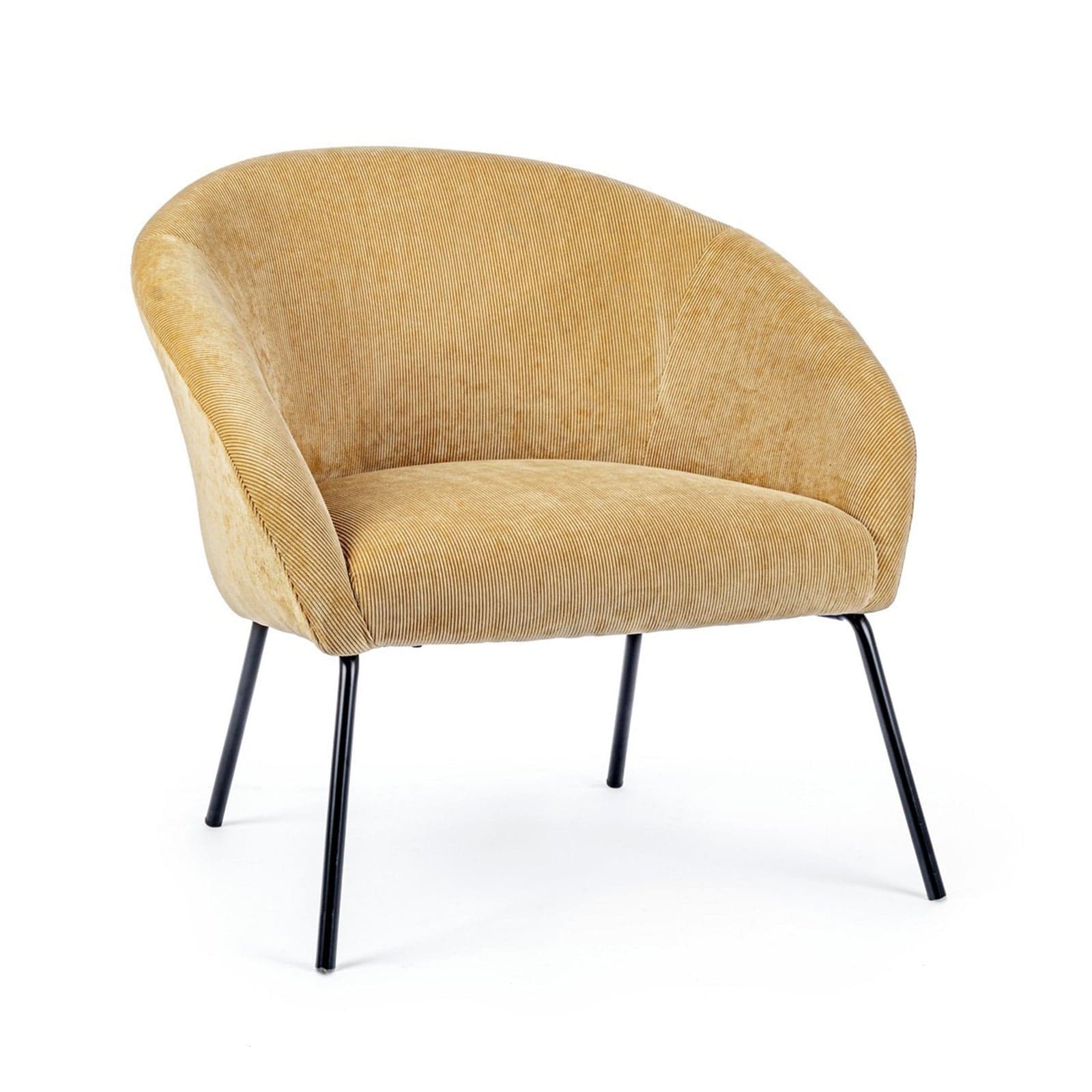 Poltrona "Aiko" per interno, Gambe In Acciaio Verniciato A Polvere 80 x 76 x 75h cm - 3
